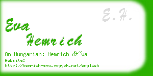 eva hemrich business card